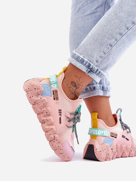 Sneakersy damskie Evolution 40 Jasnoróżowe (5905677436853) - obraz 8