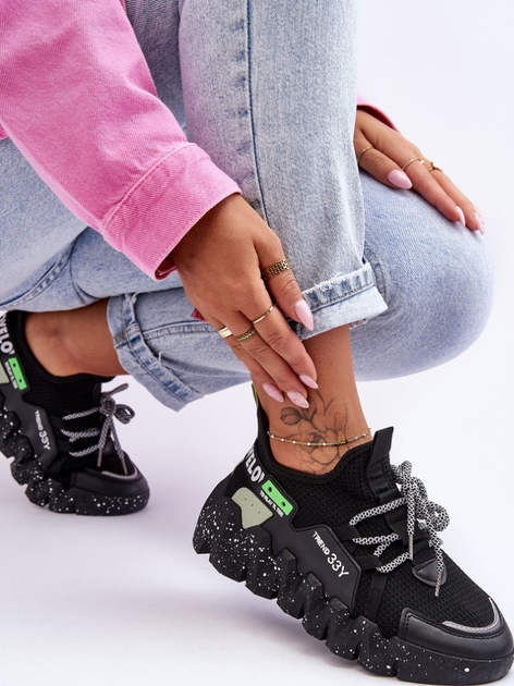 Sneakersy damskie Evolution 36 Czarne (5905677436631) - obraz 8