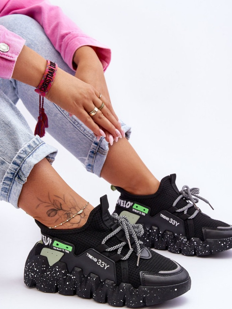 Sneakersy damskie Evolution 40 Czarne (5905677436679) - obraz 6