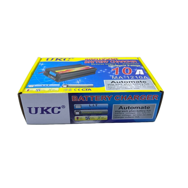 Зарядное устройство для аккумулятора UKC Battery Charger 10A MA-1210A Black - изображение 6