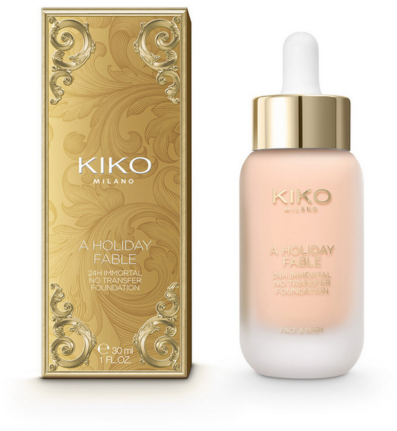 Podkład Kiko Milano A Holiday Fable 24h immortal no transfer foundation Jasny beż 30 ml (8025272980388) - obraz 2