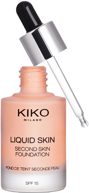 Podkład Kiko Milano Liquid Second Skin Foundation Warm Rose 30 30 ml (8025272629621) - obraz 1