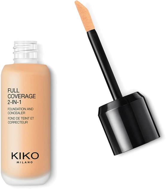 Podkład Kiko Milano Full Coverage 2-in-1 Foundation & Concealer Warm Beige 15 25 ml (8025272636483) - obraz 1