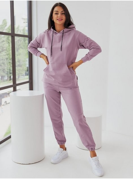 Женский спортивный костюм с худи Vikamoda 2XL сиреневый (3721_сиреневый ...