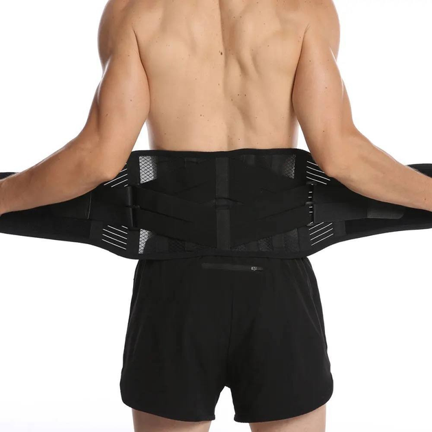 Поясничный ремень с эластичными пластинами для мужчин и женщин на спину Kyncilor XL - изображение 2