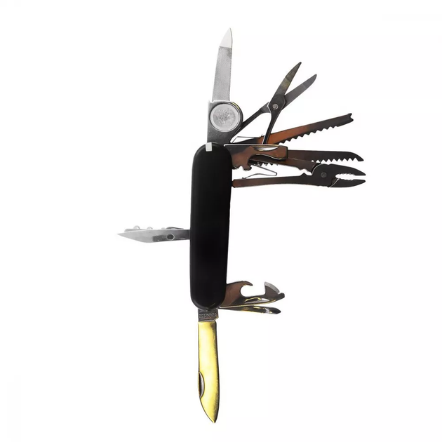 Мультитул Багатофункціональний Multitool 30in1 в чохлі black - зображення 4
