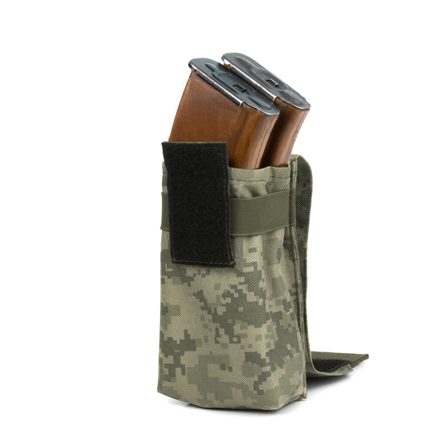 Підсумок для магазинів АК подвійний (закритий) Dozen AK Pouch 2 Magazines "Pixel Olive" - зображення 2