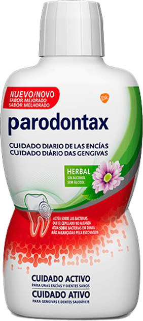 Płyn do plukania ust Parodontax Herbal Daily Gum Care 500 ml (5054563052124) - obraz 1