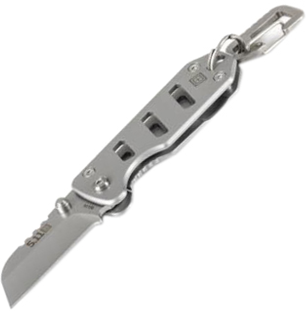 Нож-брелок 5.11 Tactical Base 1SF 51155-988 Серебристый (2000980535637) - изображение 1