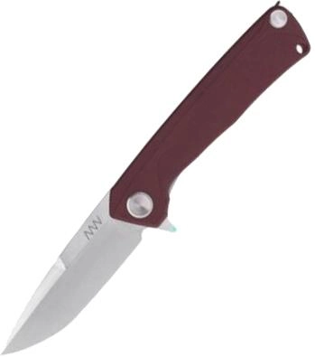 Нож складной ANV Knives Z100 Liner lock, G10, Plain Edge ANVZ100-014 Красный (2000980604500) - изображение 1