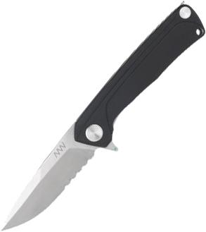 Нож складной ANV Knives Z100 Liner lock, G10, Serrated Edge ANVZ100-031 Черный (2000980604579) - изображение 1