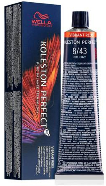 Farba do włosów Wella Professionals Koleston Perfect Me+ Vibrant Reds 8/43 60 ml (8005610649886) - obraz 1