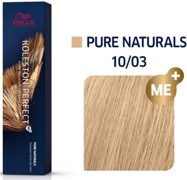 Фарба для волосся Wella Professionals Koleston Perfect Me+ Pure Naturals 10/03 60 мл (8005610665443) - зображення 2