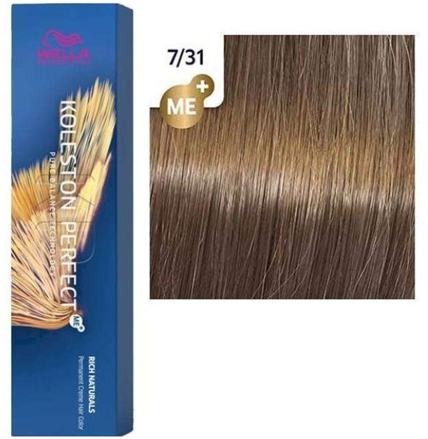 Фарба для волосся Wella Professionals Koleston Perfect Me+ Rich Naturals 7/31 60 мл (8005610648064) - зображення 2