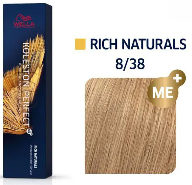 Farba do włosów Wella Professionals Koleston Perfect Me+ Rich Naturals 8/38 60 ml (8005610627212) - obraz 2