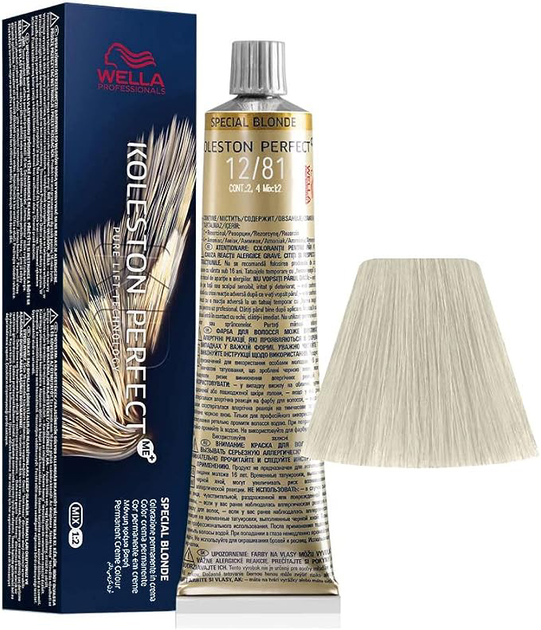 Farba do włosów Wella Professionals Koleston Perfect Me+ Special Blonde 12/81 60 ml (8005610628257) - obraz 1