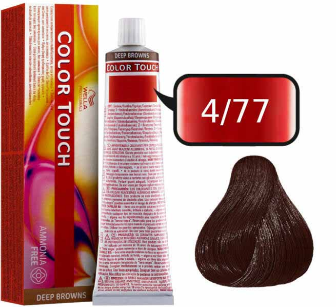 Farba do włosów Wella Professionals Color Touch Deep Browns 4/77 60 ml (4015600045517) - obraz 1