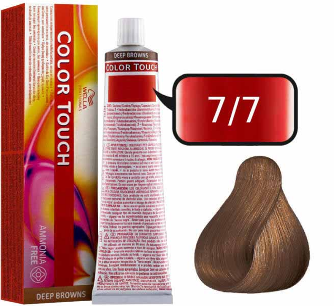 Farba do włosów Wella Professionals Color Touch Deep Browns 7/7 60 ml (4015600045210) - obraz 1