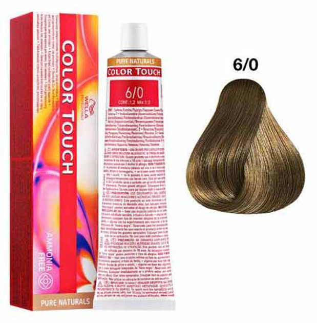 Farba do włosów Wella Professionals Color Touch Pure Naturals 6/0 60 ml (4015600044107) - obraz 2