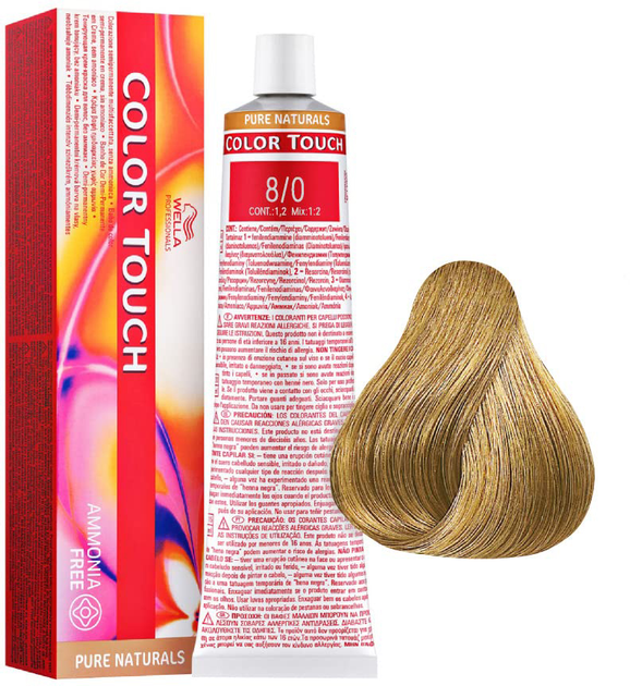 Фарба для волосся Wella Professionals Color Touch Pure Naturals 8/0 60 мл (4015600044145) - зображення 1