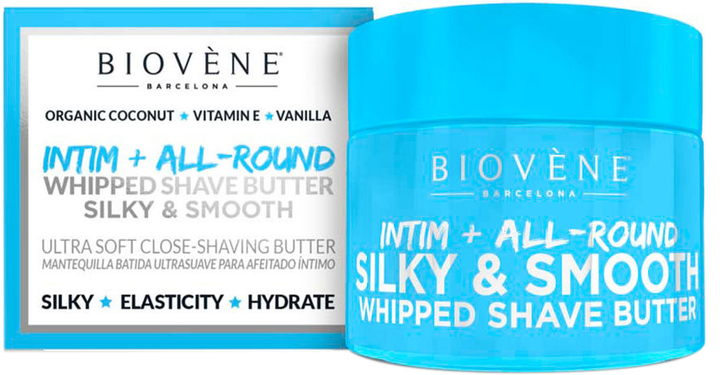 Крем для гоління Biovene Silky y Smooth Whipped Shave Butter Intimate All-Round 50 мл (8436575095134) - зображення 1