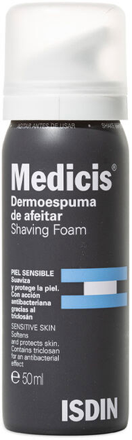 Pianka do golenia Isdin Medicis Dermofoam Shaving Foam Sensitive Skin 50 ml (8470001921024) - obraz 1