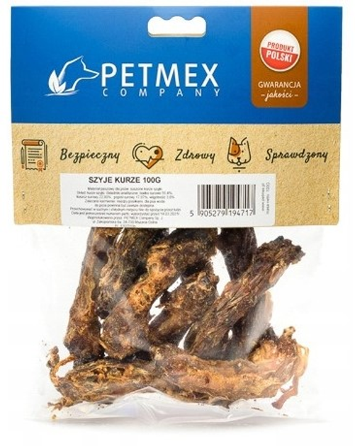 Ласощі для собак Petmex куряча шия 100 г (5905279194717) - зображення 2