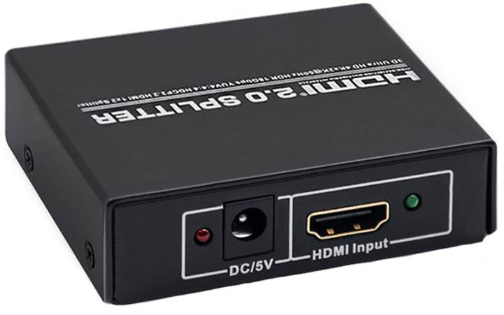 Aktywny rozdzielacz Qoltec Splitter HDMI 2.0 1x2 (5901878523323) - obraz 2