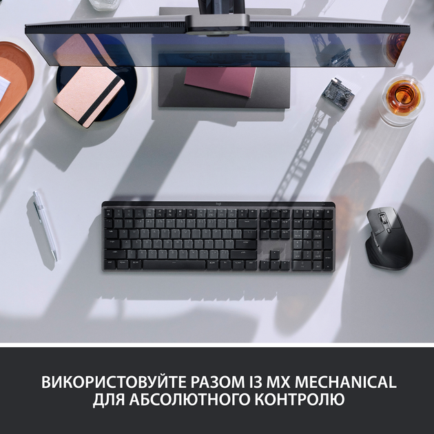 Мышка Logitech MX Master 3S Performance Wireless Mouse Bluetooth Graphite (910-006559) - Фото 9 Мышка Logitech MX Master 3S Performance Wireless Mouse Bluetooth Graphite (910-006559) - изображение 9