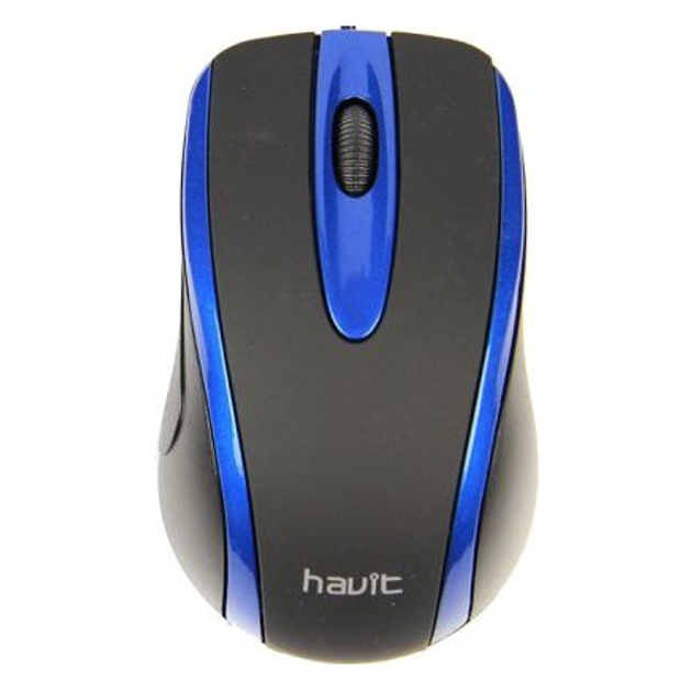 Миша HAVIT HV-MS753 Black/Blue (23938) - изображение 1