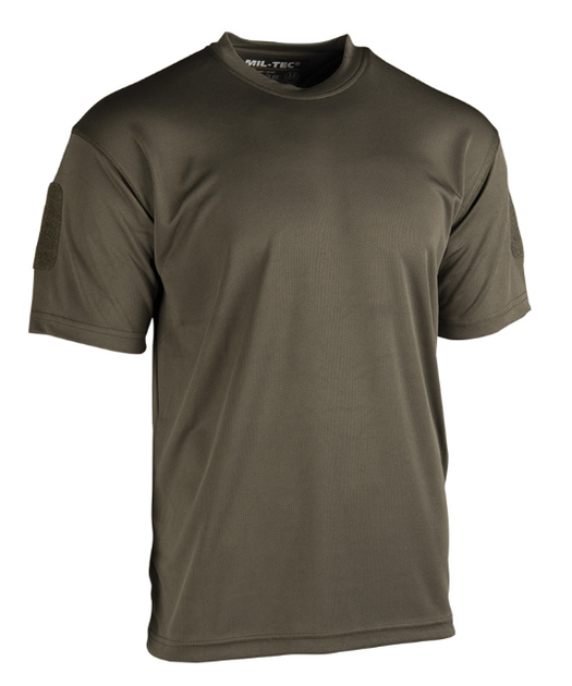 Футболка летняя тактическая Mil-Tec S мужская оливковая футболка (11081001-S) - изображение 2