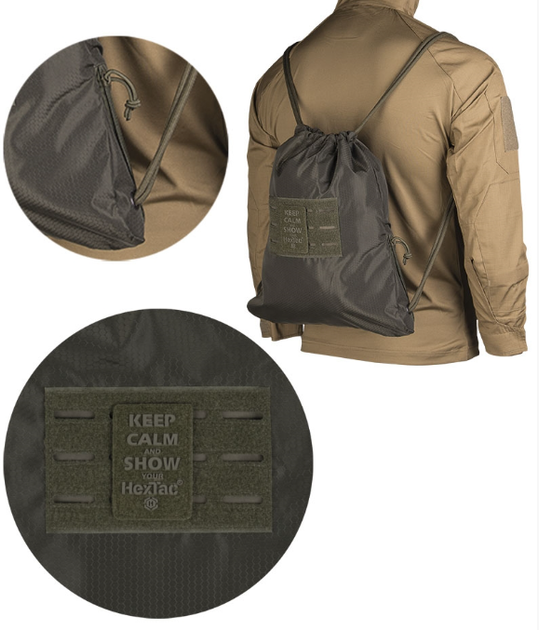 Тактична сумка Оліва Mil-Tec SPORTBEUTEL HEXTAC OLIV (14048001) - зображення 1