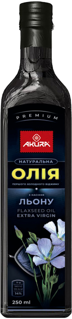 Масло из семян льна Akura 250 мл (4820178463782) – купить в интернет ...