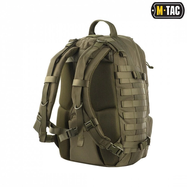 Тактичний рюкзак водонепроникний M-Tac Trooper Pack Dark Olive з безліччю відділень та місцем для гідратора - зображення 2