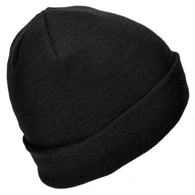 Шапка акриловая тонкой вязки Mil-Tec "BEANIE CAP" Black - изображение 2