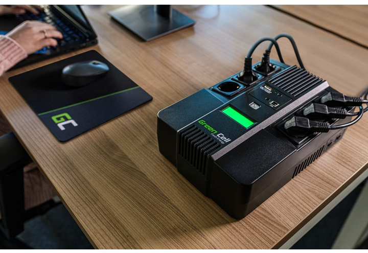 UPS Greencell Line-Interactive 0.8 kVA (5902701419738) - obraz 4