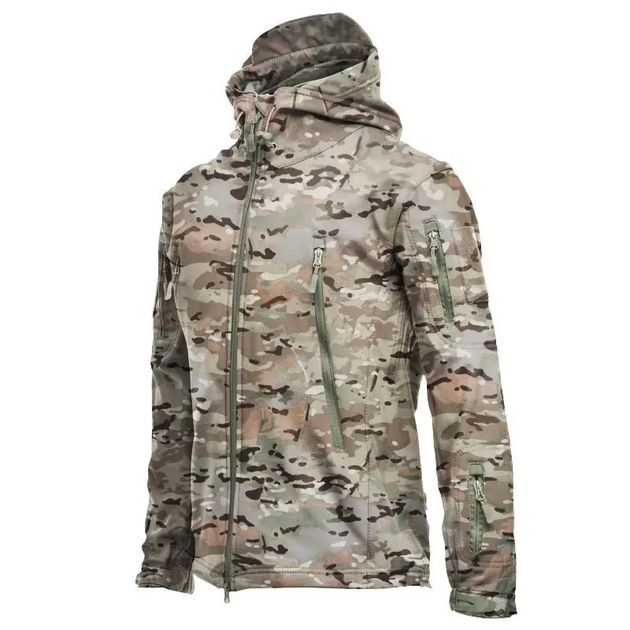 Куртка тактична Soft Shell (мультикам) (М) - зображення 1