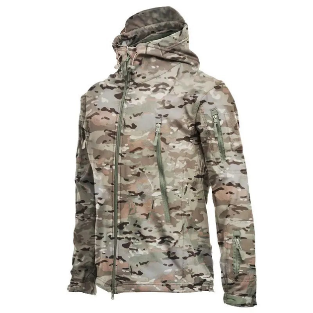 Куртка тактическая Soft Shell (мультикам) (XL) - изображение 1
