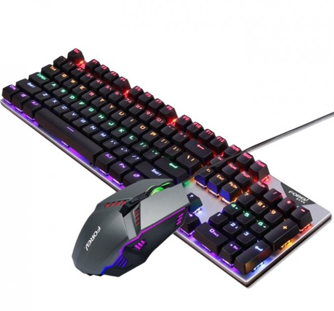 Механическая игровая клавиатура FOREV FV-Q609 с мышкой – фото, отзывы ...