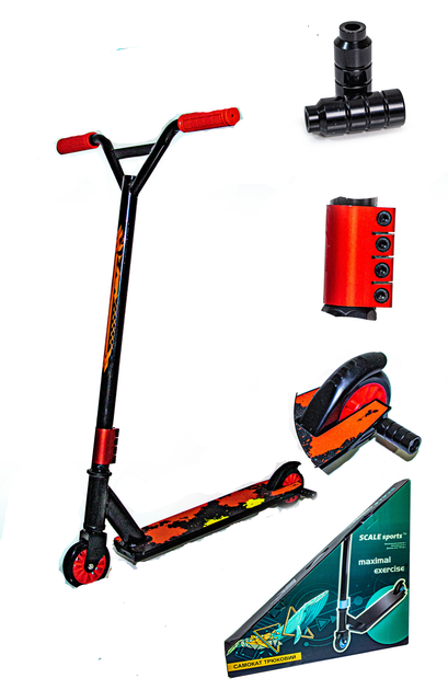 Трюковый самокат 48,5х10х85 см Scale Sports (2000002315001) - изображение 2