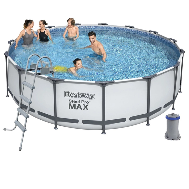 Каркасный бассейн, 16015 л Bestway 457х122 см Серый 000247049 – купить ...