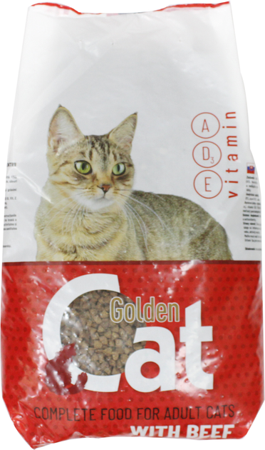 Сухой корм для котов Golden Cat со вкусом говядины 3 кг (5999569660440 ...