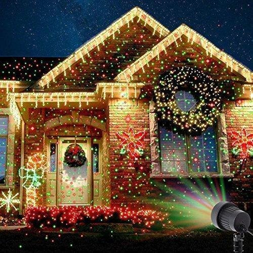 Новорічний лазерний проектор руху червоно-зелених точок LASER LIGHT SHOW для світлових ефектів на вулиці і в приміщенні - зображення 12