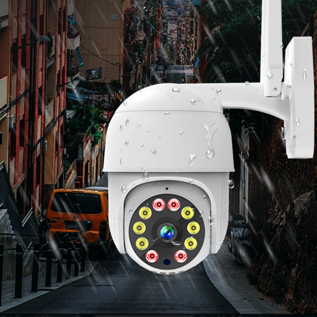 Уличная WIFI камера видеонаблюдения Easy Cam PTZ360-10Led IP66 поворотная 360° с удаленным доступом, двухсторонним аудио, ночной съёмкой и датчиком движения - изображение 6