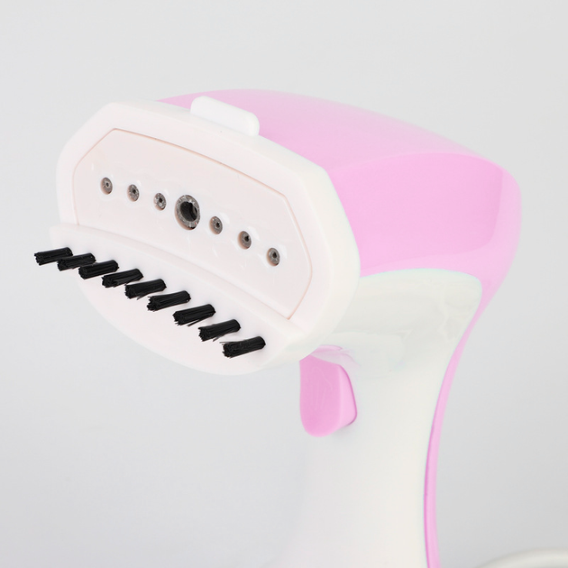 Відпарювач ручний для одягу UKC Garment Steamer SI-6025P пароочисник для речей та штор 1100 Вт Рожевий - зображення 8