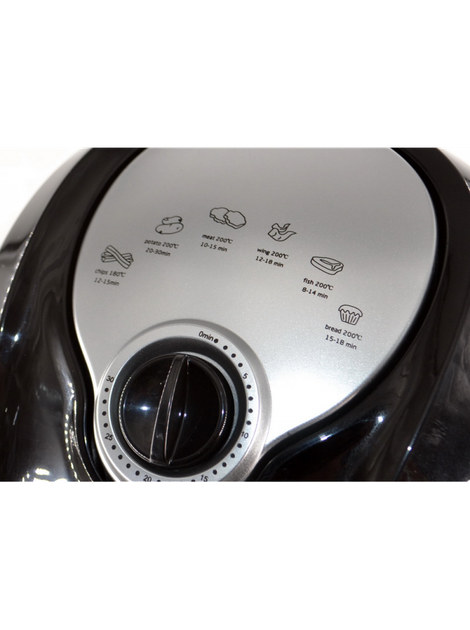 Аерофритюрниця з функцією аерогрилю для приготування без олії Air Fryer MS3220AF з антипригарним покриттям 4.5L 1300W Black - зображення 11