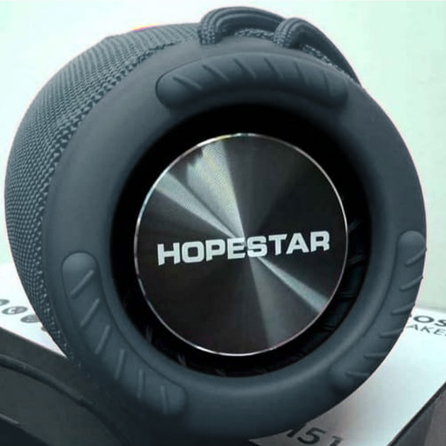 Беспроводная Bluetooth колонка Hopestar H51-H с функцией Powerbank, USB, MicroSD, влагозащита IPX6, TWS 1+1, Blue - изображение 5