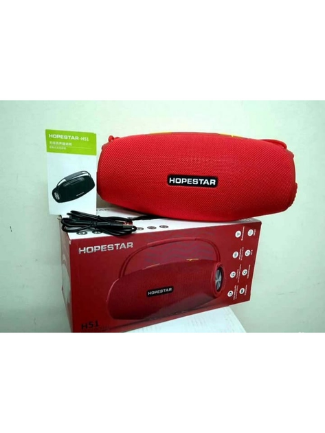 Бездротова колонка Bluetooth Hopestar H51-H з функцією Powerbank, USB, MicroSD, вологозахист IPX6, TWS 1+1, Red - зображення 8