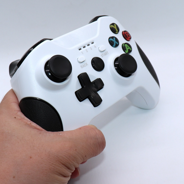 Бездротовий ігровий геймпад Generic X-ONE Wireless акумуляторний джойстик для XBox One, PlayStation 3, PC, Android White - зображення 3
