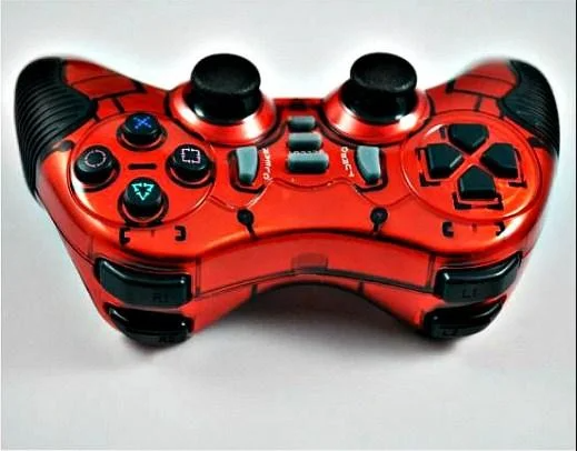 Бездротовий геймпад 6в1 Generic Wireless 320 джойстик з вібрацією для PC/PS3/360/ Android TV/TV Box/ Win10 Червоний - зображення 6